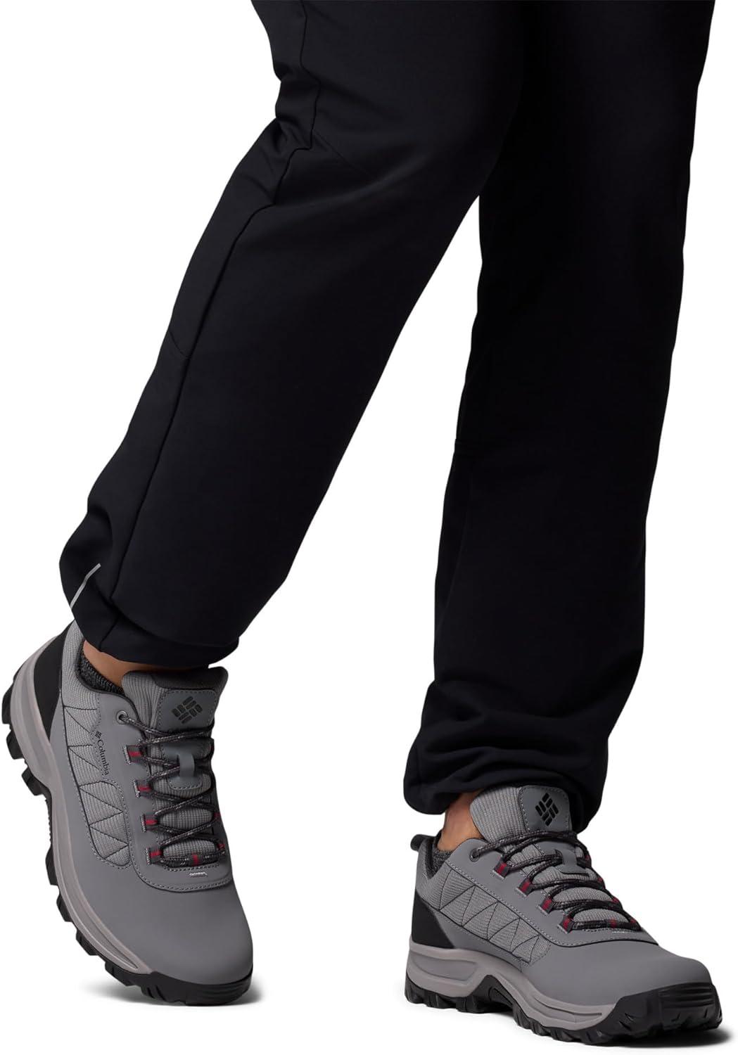 imageColumbia Mens Transverse Hike LowTitanium Grey SteelMountain Red