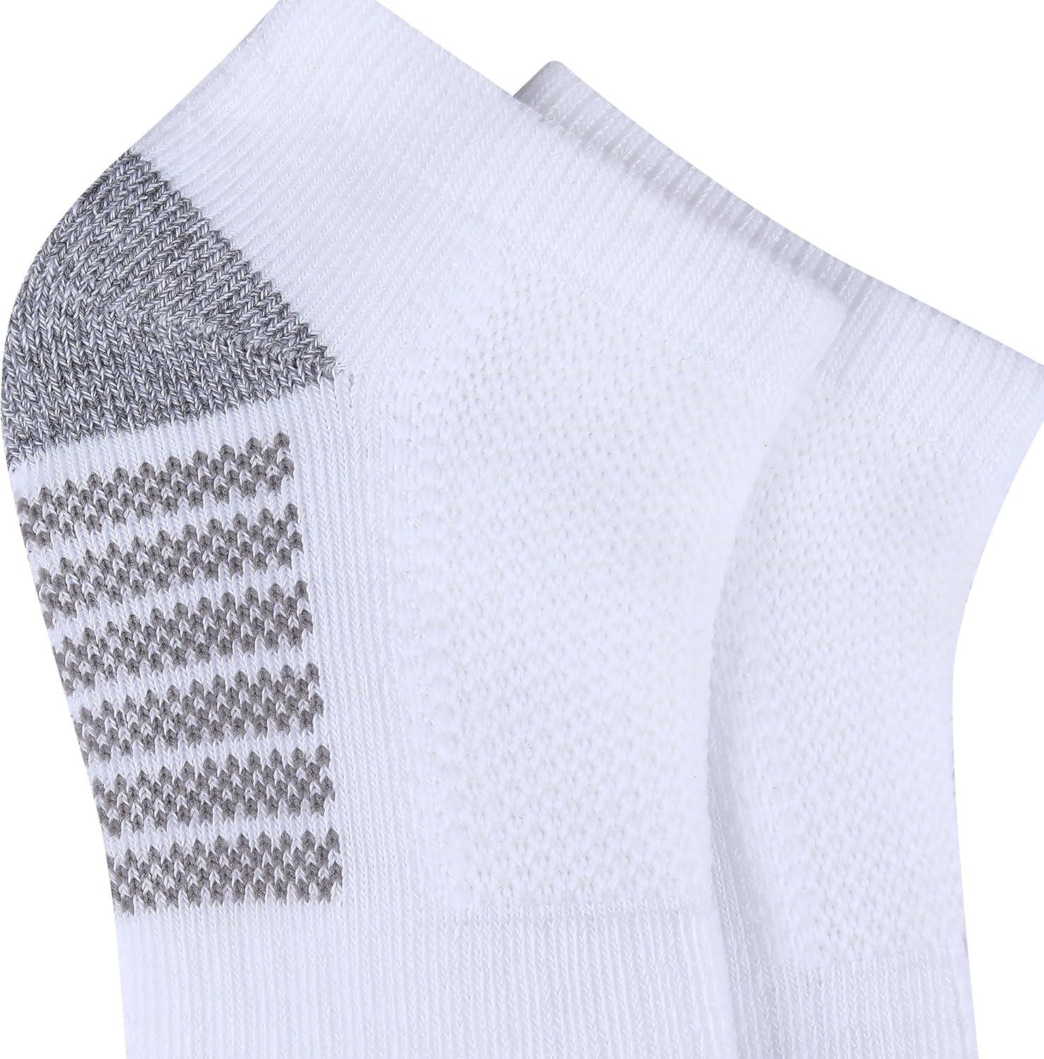 imageColumbia Mens Athletic Cushioned Arch Support No Show Socks MultipackWhite