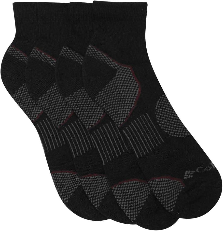 imageColumbia Mens Everyday Quarter Socks MultipackBlack