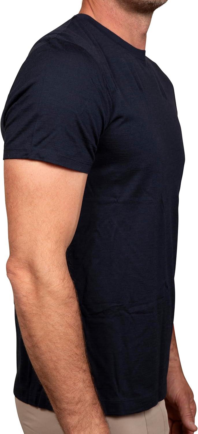imageColumbia Mens Merino Wool Crew Neck TeeCollegiate Navy