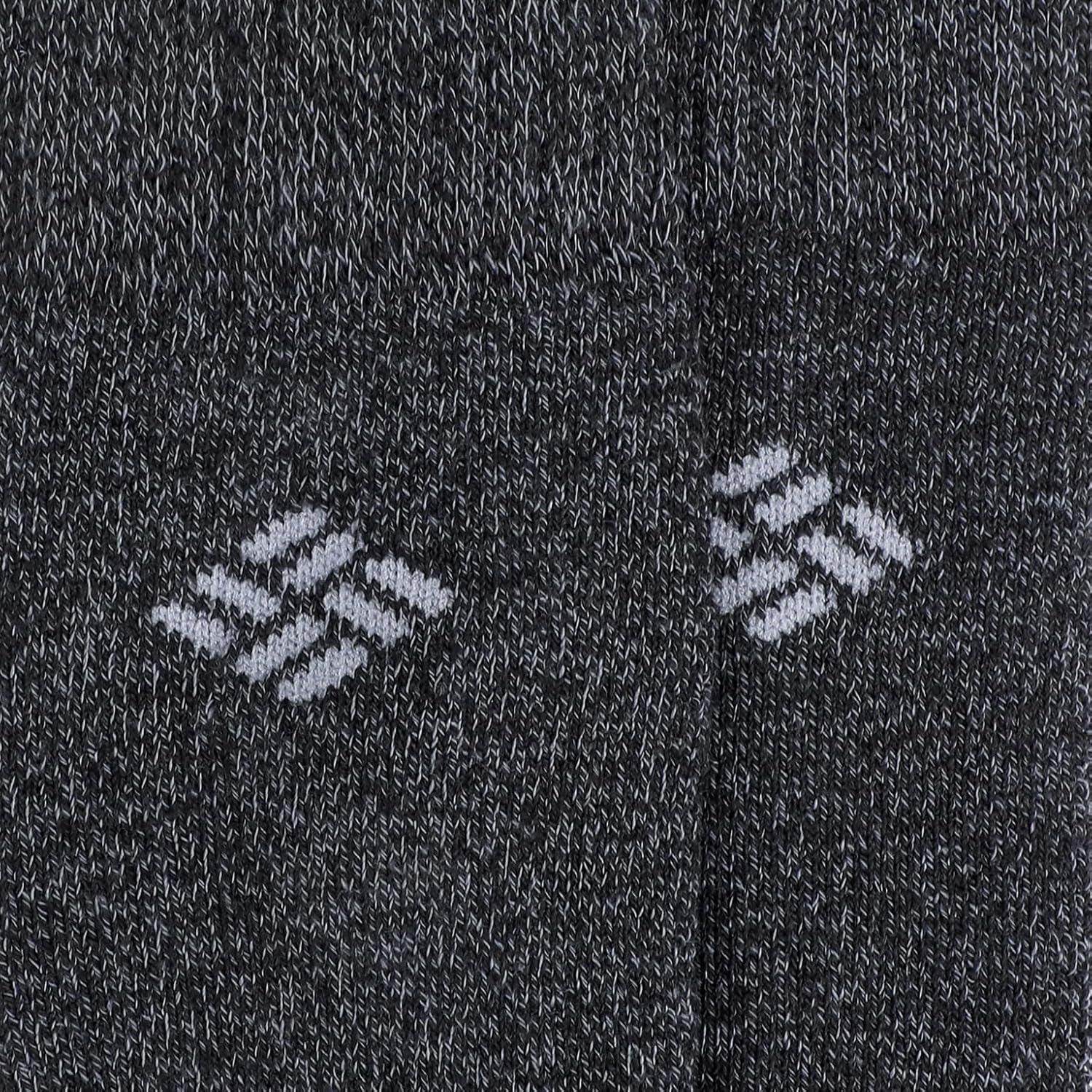imageColumbia Mens Moisture Control Crew Socks MultipackBlackGrey 4 Pairs