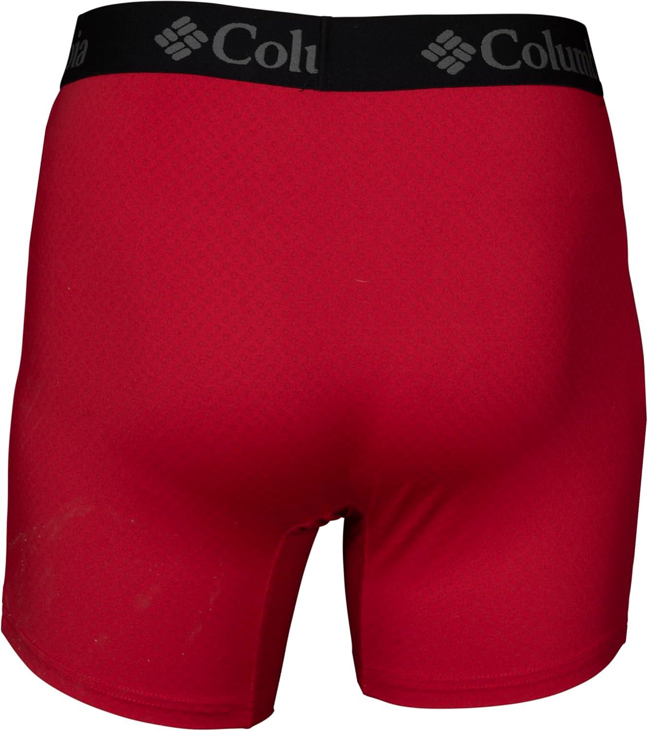 imageColumbia Mens Omni Freeze Zero Boxer Brief 3 PackMountain RedBluestoneNavy