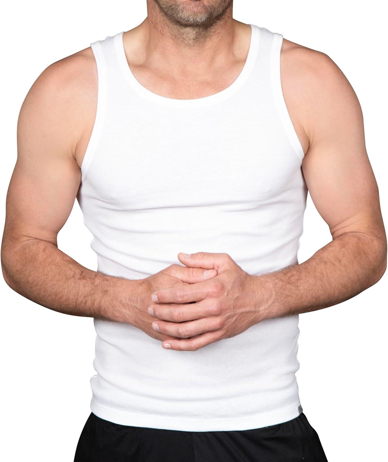 imageColumbia Mens Tank Undershirt 4 PackWhite