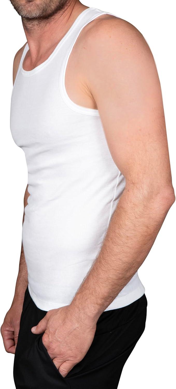 imageColumbia Mens Tank Undershirt 4 PackWhite