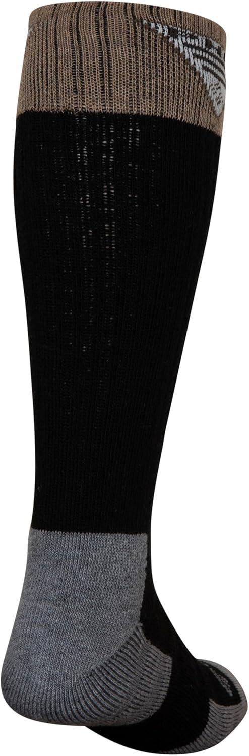imageColumbia Mens Wool Phg Hunting Over the Calf Socks 2packBlackGrey