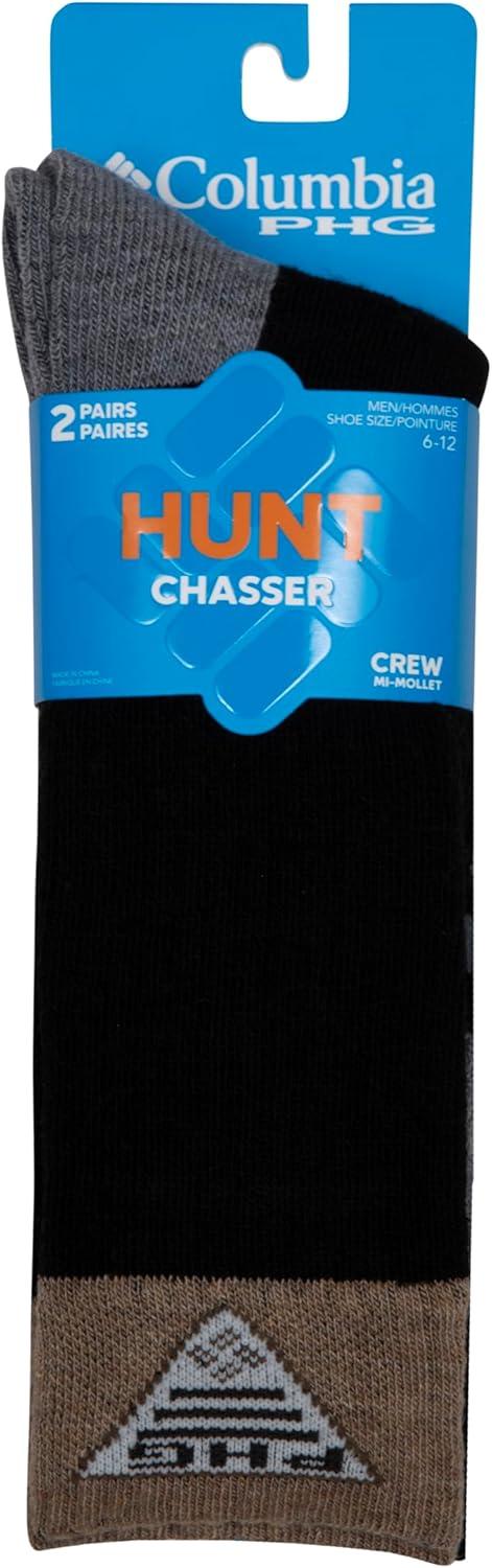 imageColumbia Mens Wool Phg Hunting Over the Calf Socks 2packBlackGrey