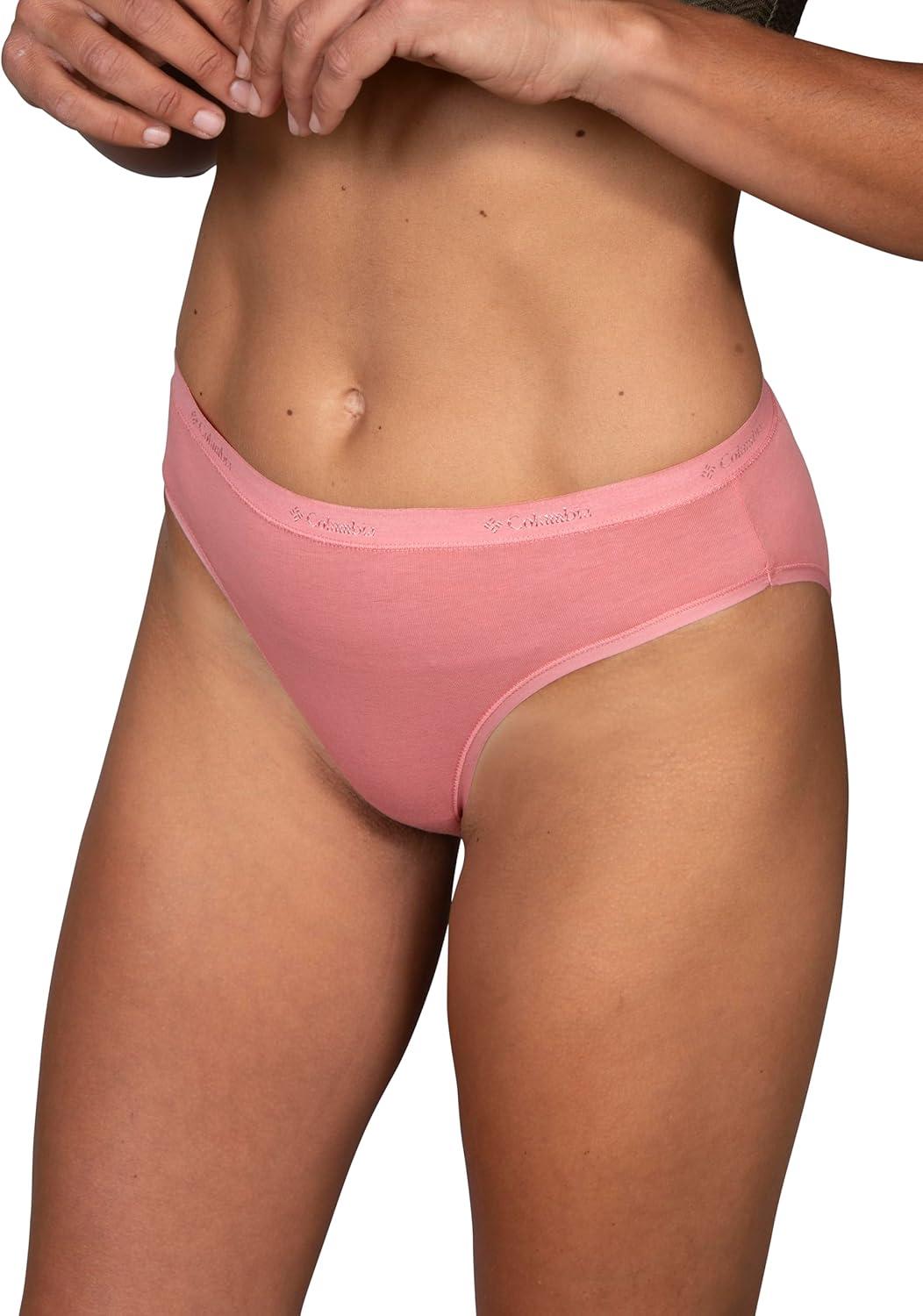 imageColumbia Womens 4way Stretch Cotton Bikini 5packBlackHeather GreyCamel BrownMoon VistaAgave Pink