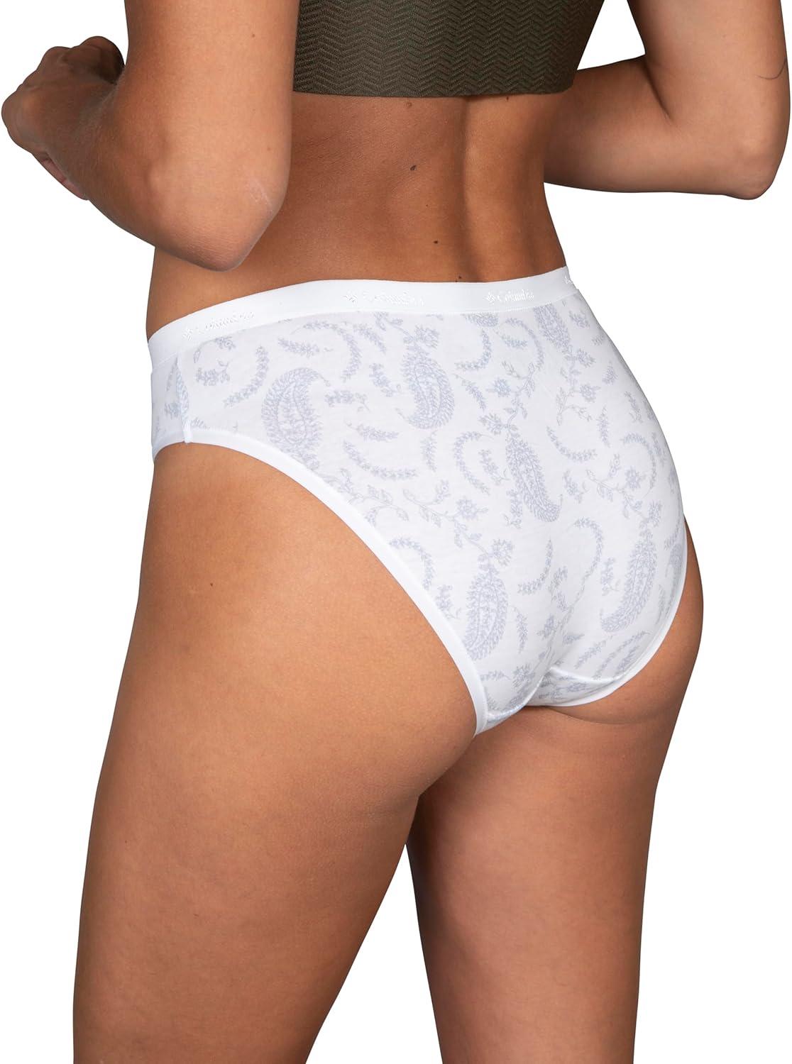 imageColumbia Womens 4way Stretch Cotton Bikini 5packBlackHeather GreyStripedPaisley