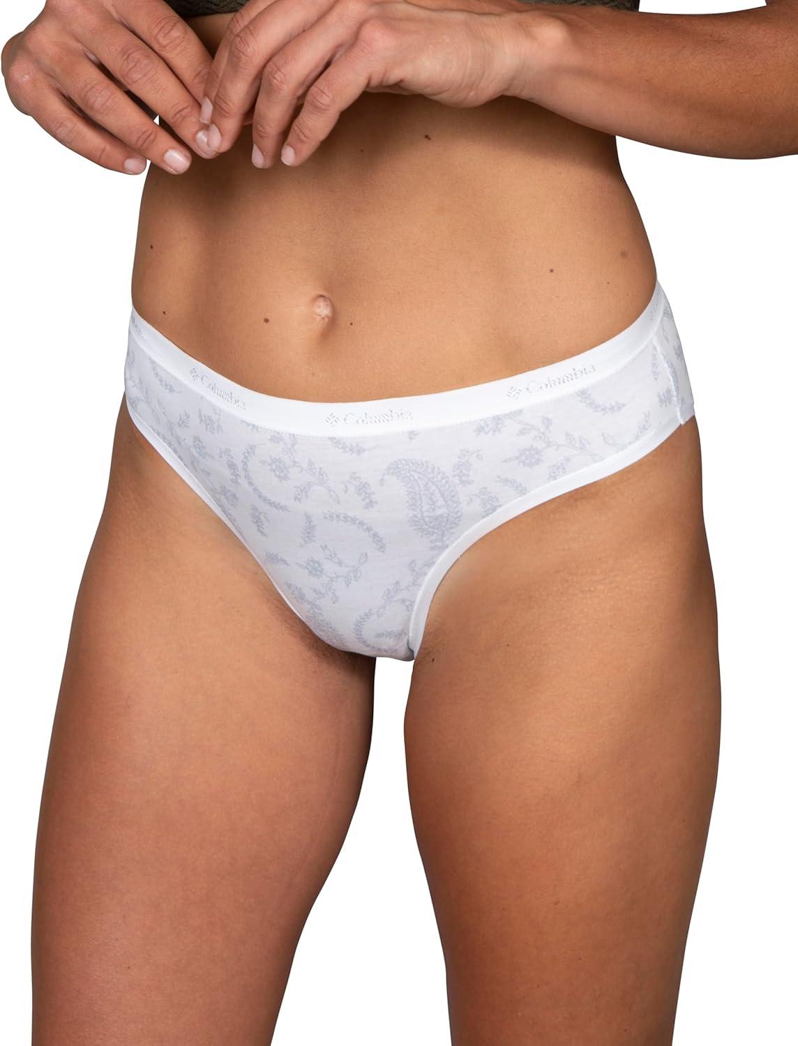 imageColumbia Womens 4way Stretch Cotton Bikini 5packBlackHeather GreyStripedPaisley
