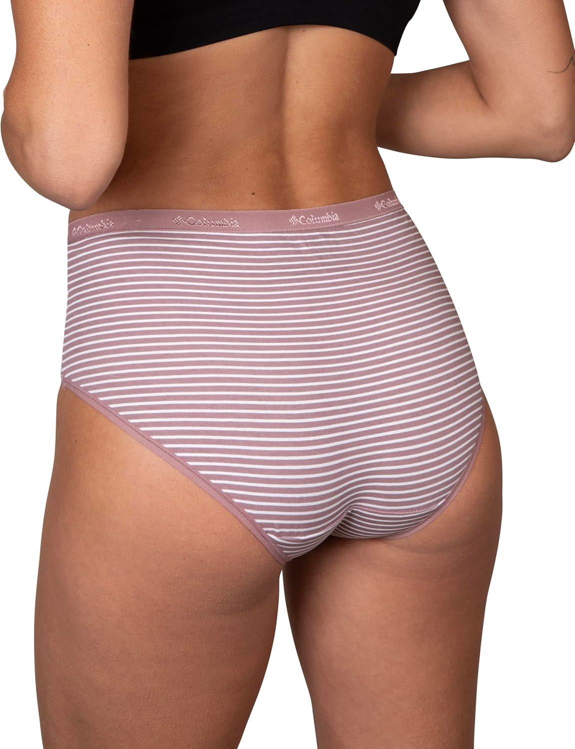 imageColumbia Womens 4way Stretch Cotton Brief 5packBlackGreyFigWhite