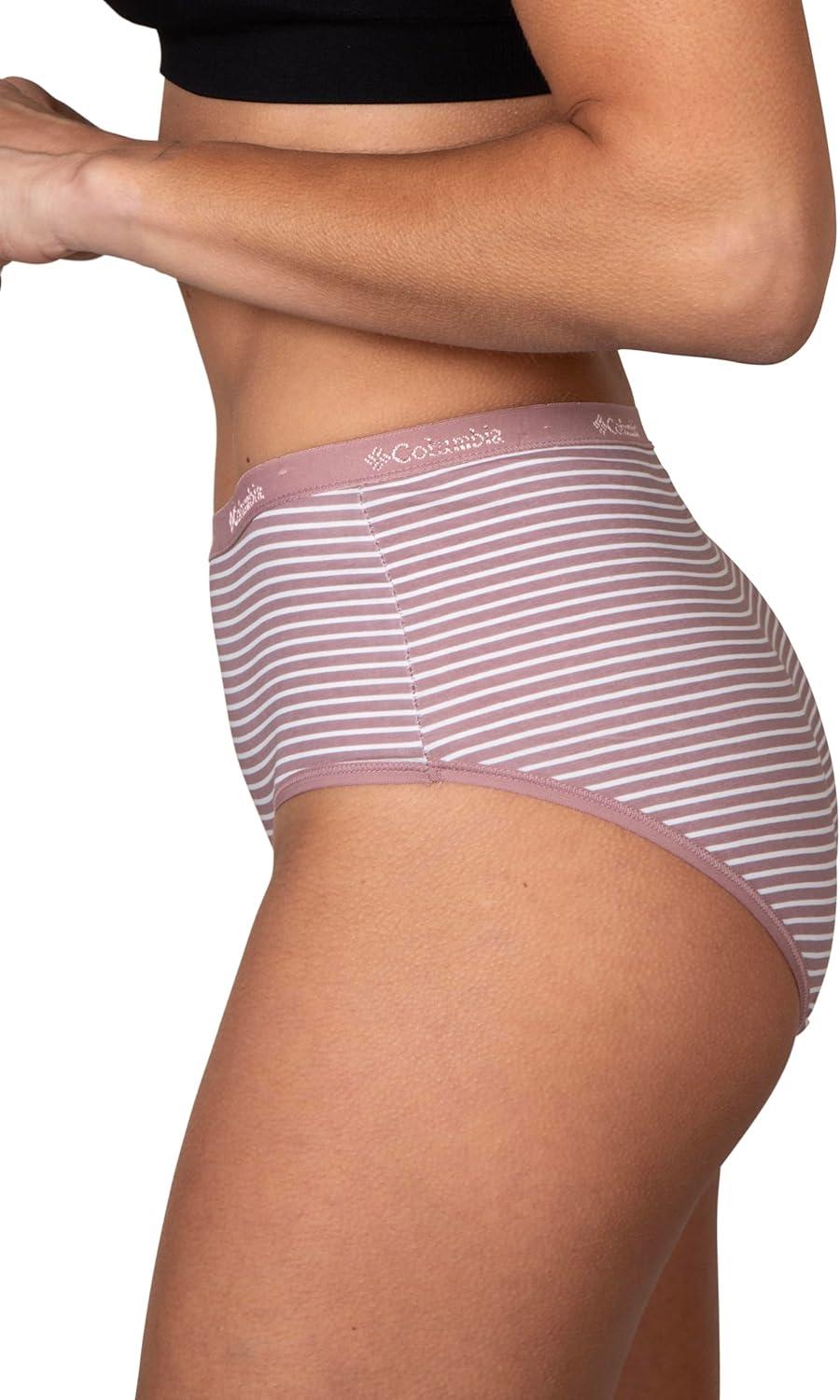 imageColumbia Womens 4way Stretch Cotton Brief 5packBlackGreyFigWhite