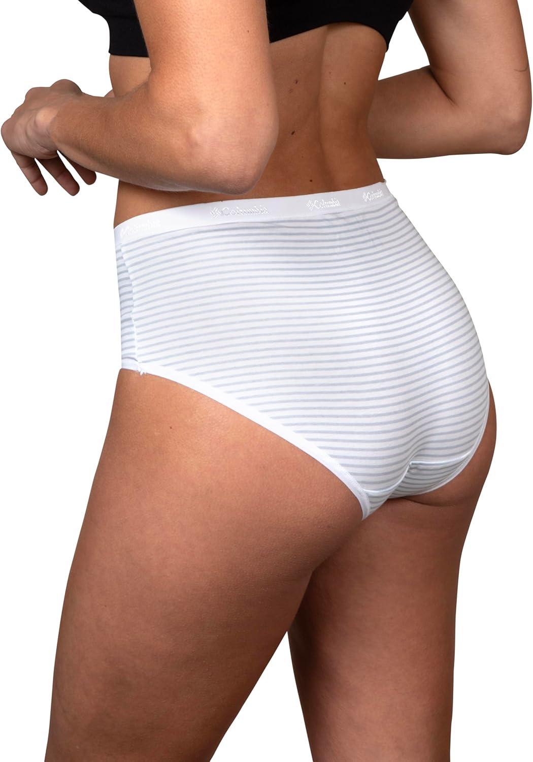 imageColumbia Womens 4way Stretch Cotton Brief 5packBlackGreyFigWhite