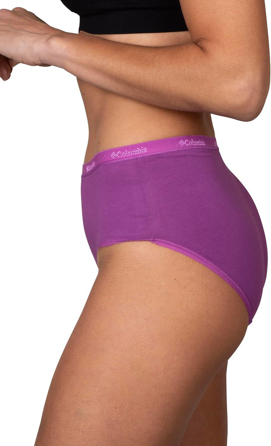 imageColumbia Womens 4way Stretch Cotton Brief 5packNavyPinkNudeBluePurple