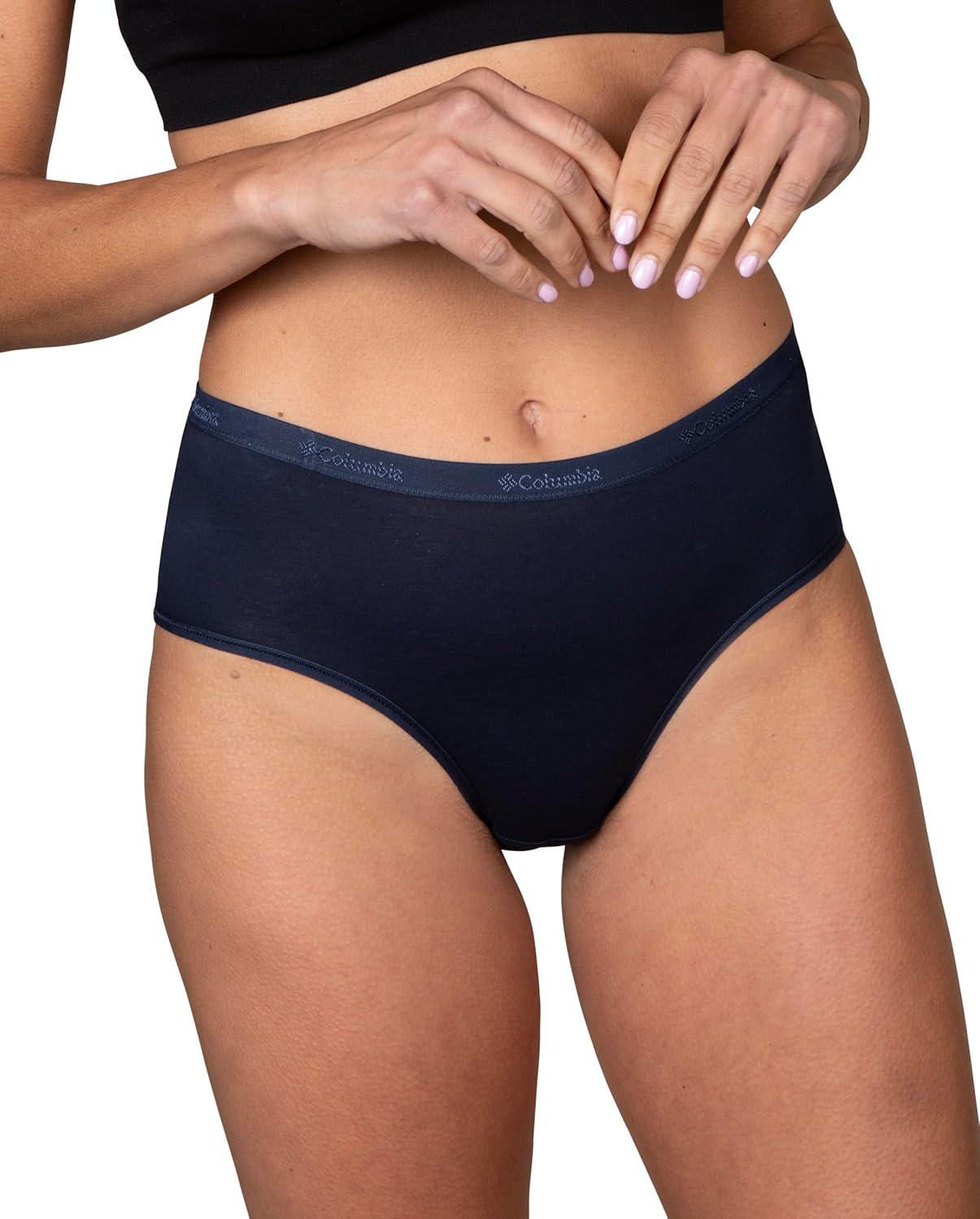 imageColumbia Womens 4way Stretch Cotton Brief 5packNavyPinkNudeBluePurple