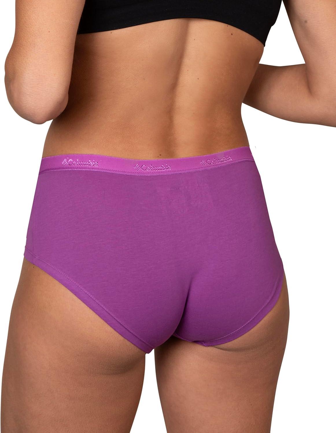imageColumbia Womens 4way Stretch Cotton Brief 5packNavyPinkNudeBluePurple