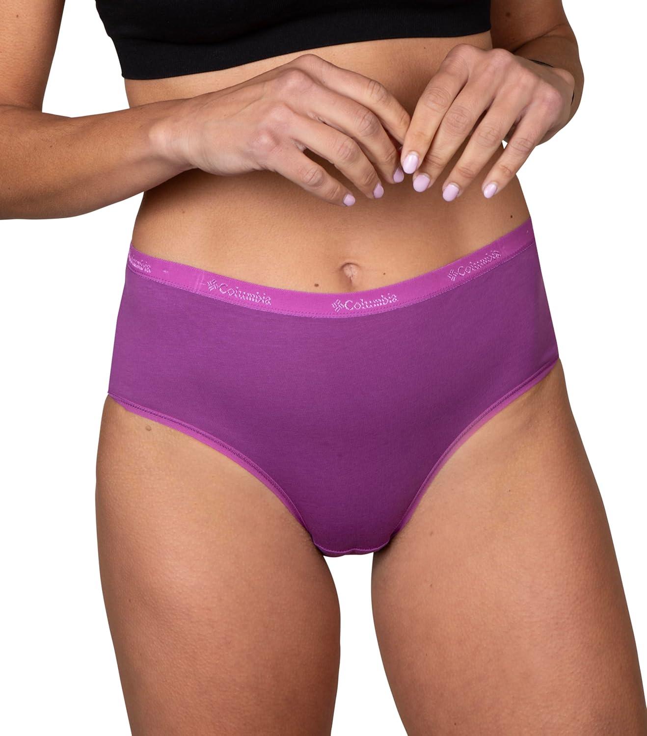 imageColumbia Womens 4way Stretch Cotton Brief 5packNavyPinkNudeBluePurple