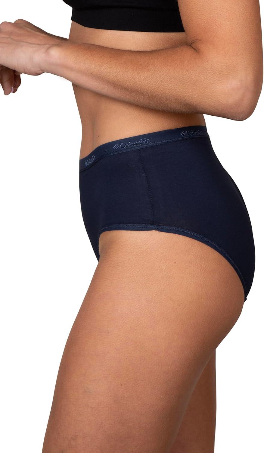 imageColumbia Womens 4way Stretch Cotton Brief 5packNavyPinkNudeBluePurple