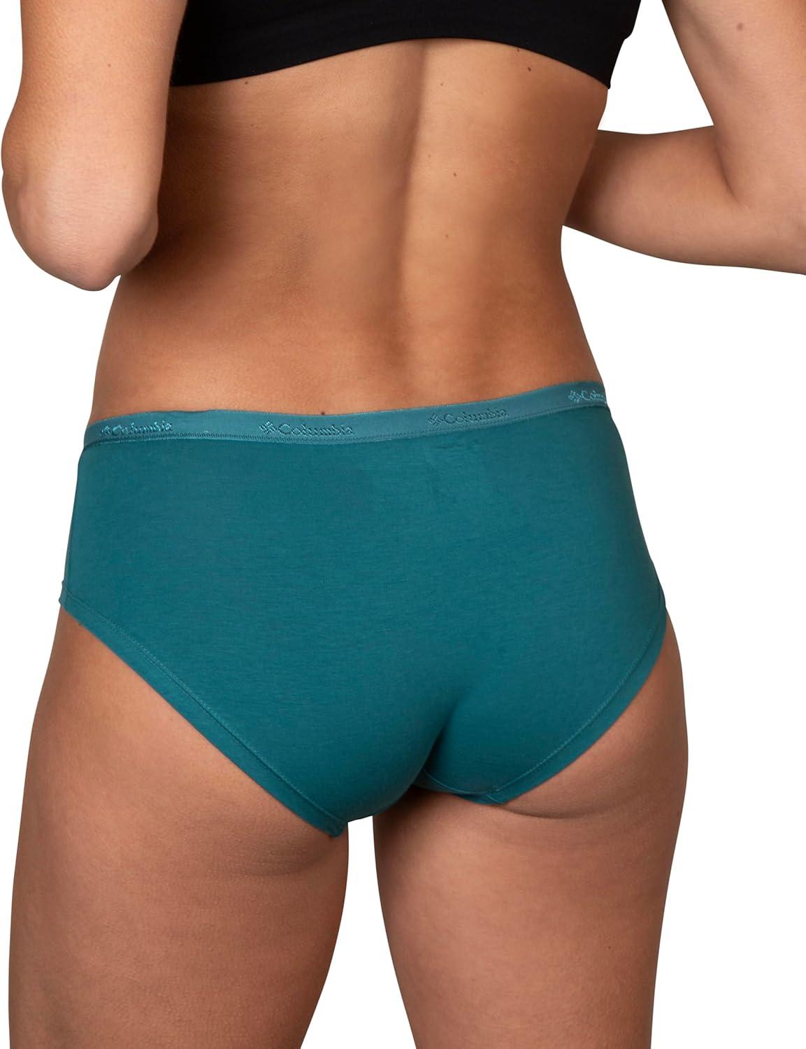 imageColumbia Womens 4way Stretch Cotton Hipster 5packRedBlueNavyGreenPink
