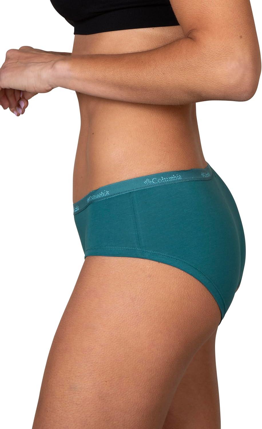 imageColumbia Womens 4way Stretch Cotton Hipster 5packRedBlueNavyGreenPink