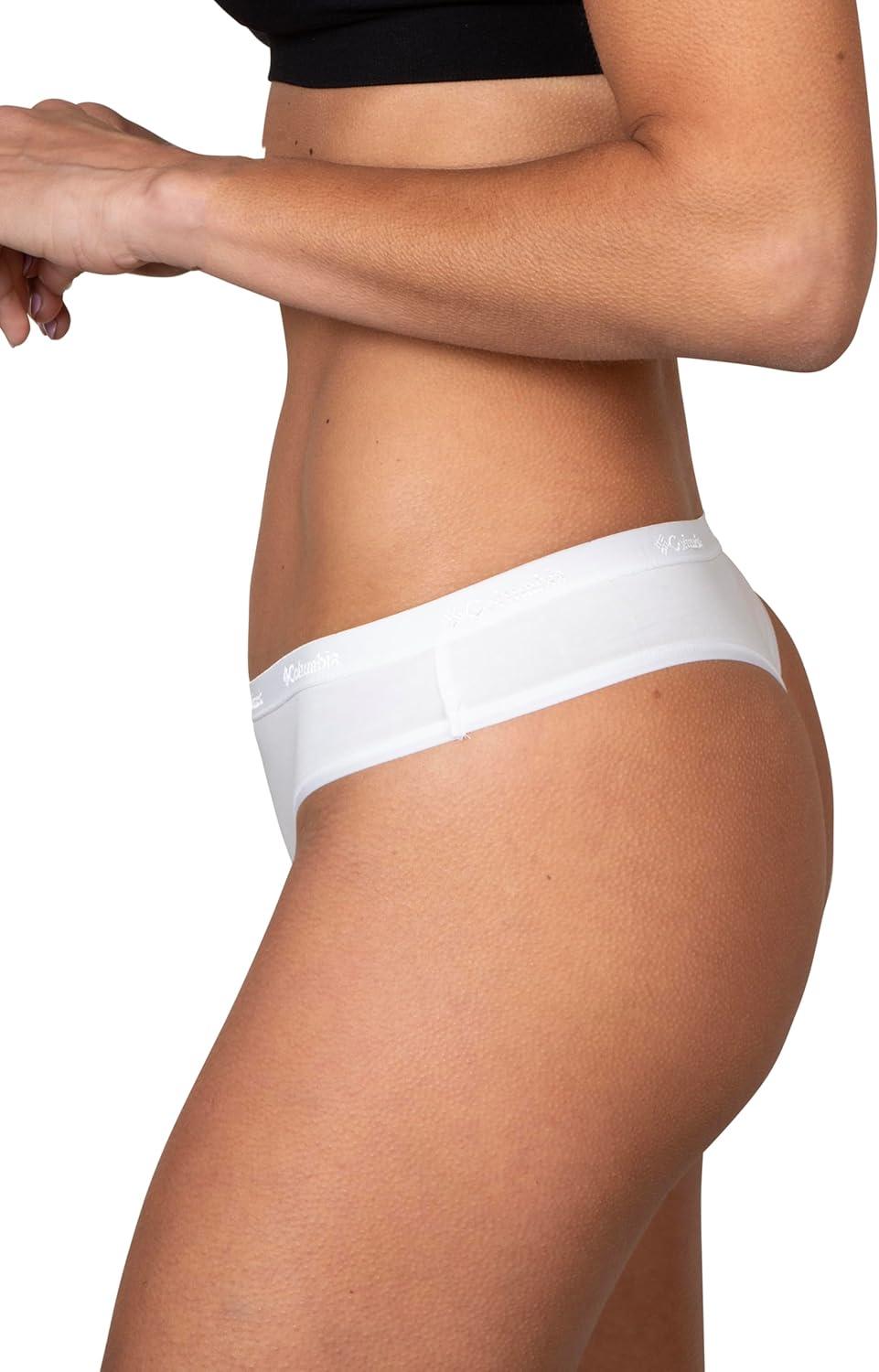 imageColumbia Womens 4way Stretch Cotton Thong 5packWhite
