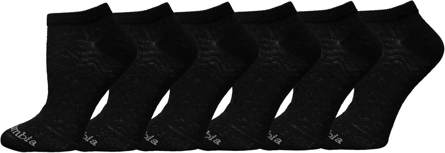 imageColumbia Womens 6 Pack Mesh No Show SocksBlack
