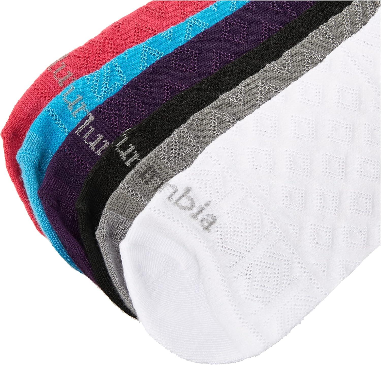 imageColumbia Womens 6 Pack Mesh No Show SocksMulti Assorted