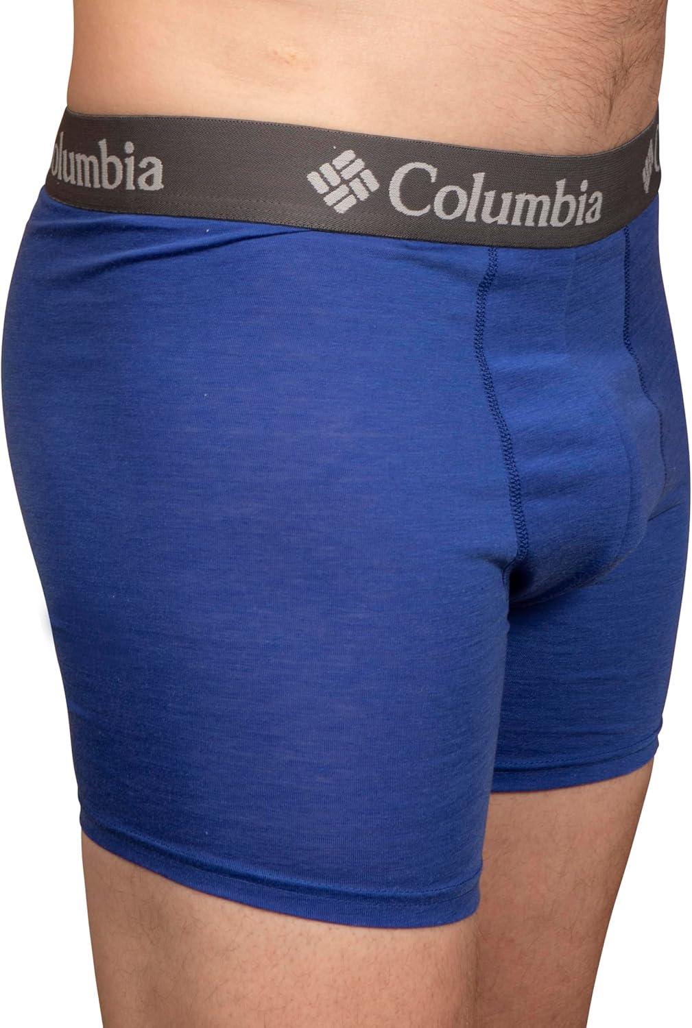 imageColumbia mens Performance Boxer BriefGreyBlueRed