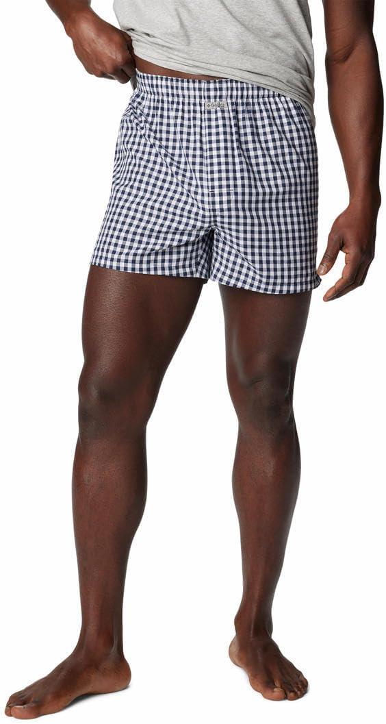 imageColumbia mens Pfg Woven Boxer Short 3 PackNavyRed
