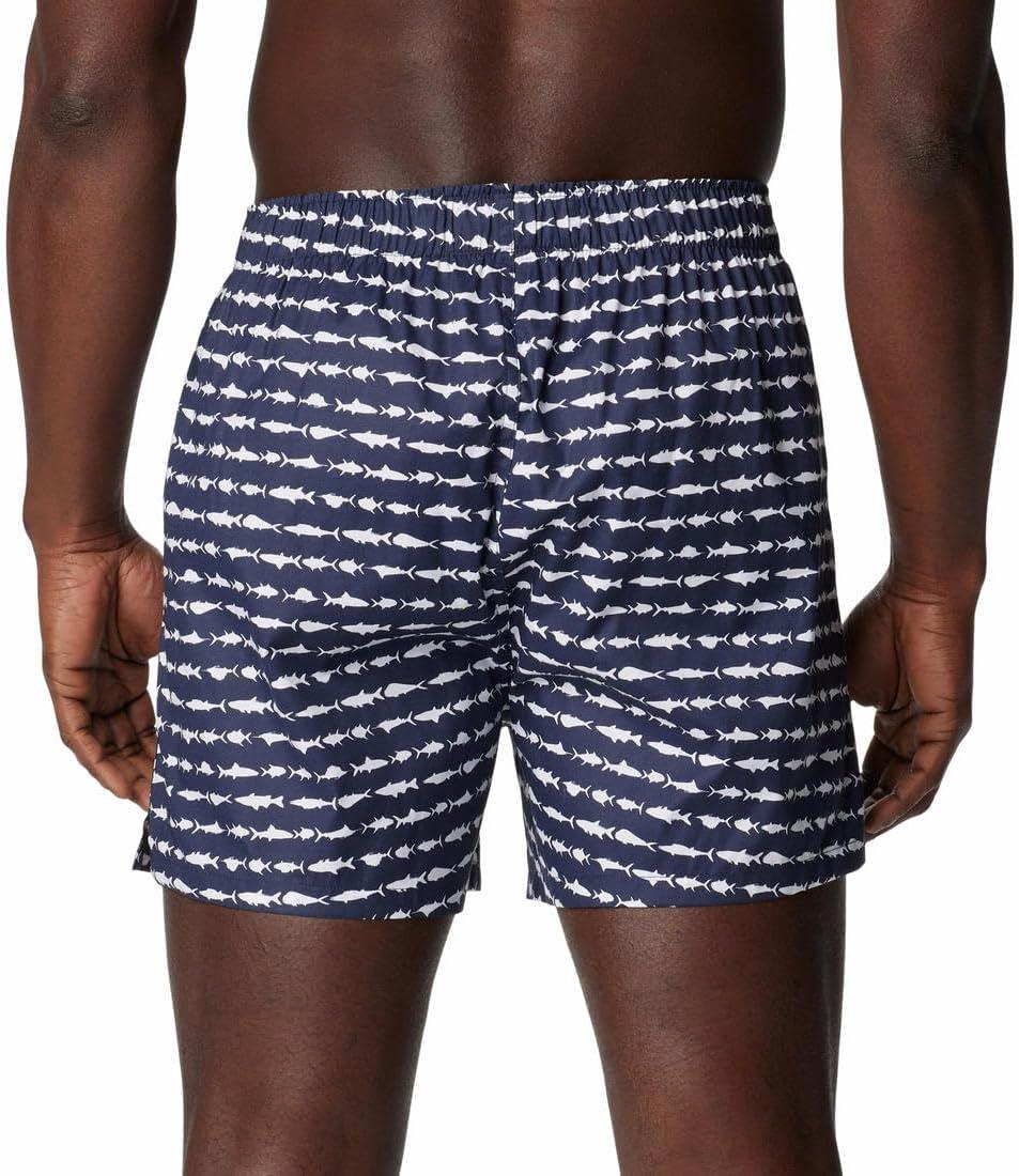 imageColumbia mens Pfg Woven Boxer Short 3 PackNavyRed