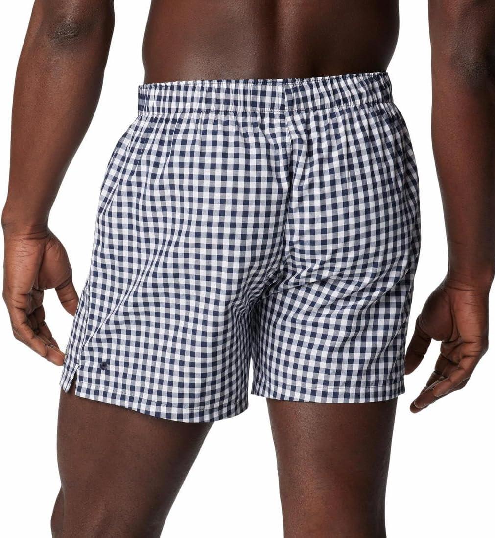 imageColumbia mens Pfg Woven Boxer Short 3 PackNavyRed