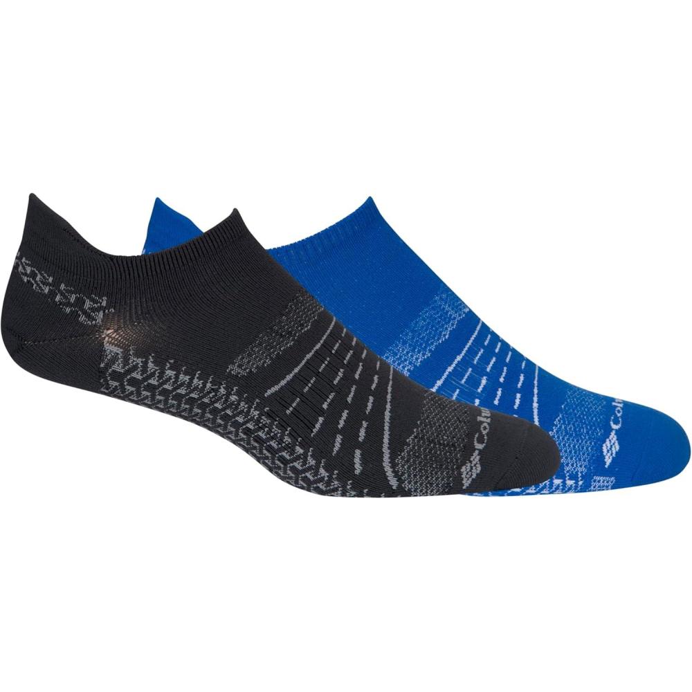 imageColumbia Active No Show Socks with brrr Technology MultipackVivid BlueDark Grey