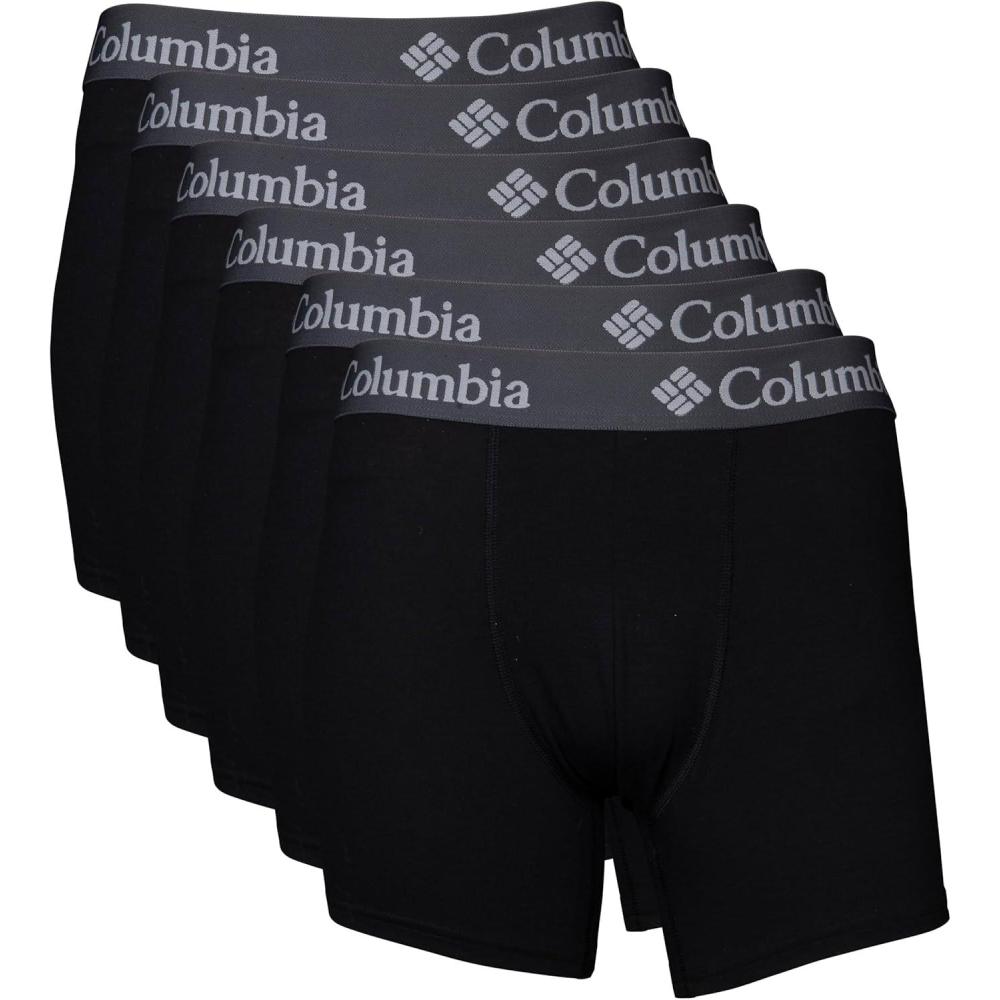imageColumbia Amazon Exclusive 6 Pack Performance Boxer BriefBlack