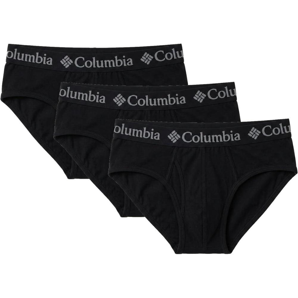 imageColumbia Mens 3 Pack 955 Cotton Stretch BriefBlack