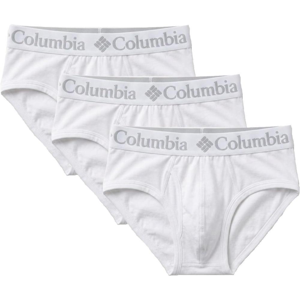 imageColumbia Mens 3 Pack 955 Cotton Stretch BriefWhite