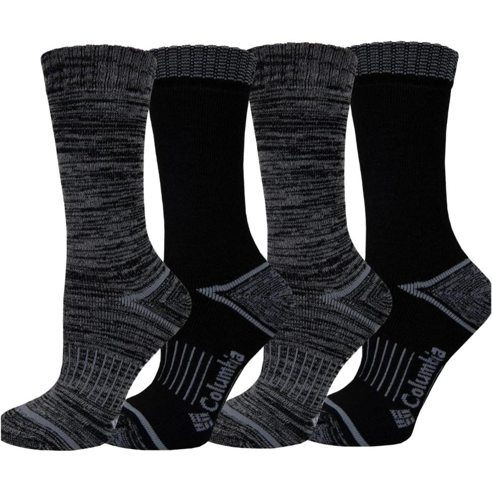 imageColumbia Mens Moisture Control Crew Socks MultipackBlackspacedye