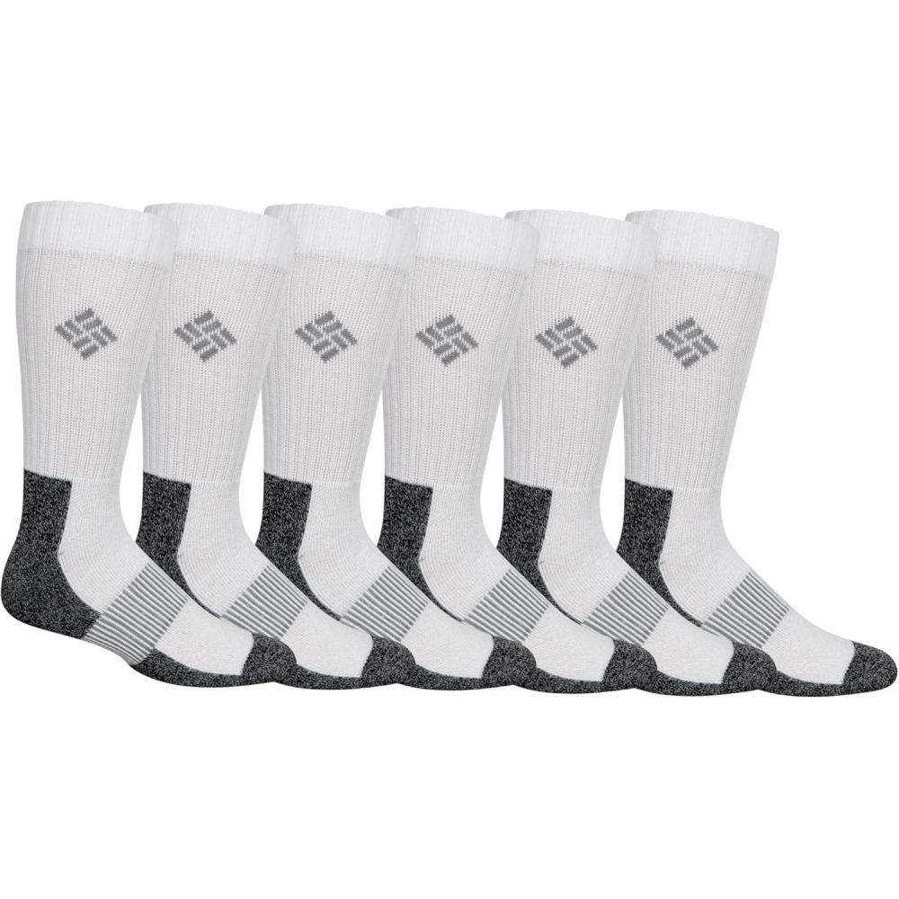 imageColumbia Mens Moisture Control Quarter Crew Socks Multipack Black 6 Pairs 612