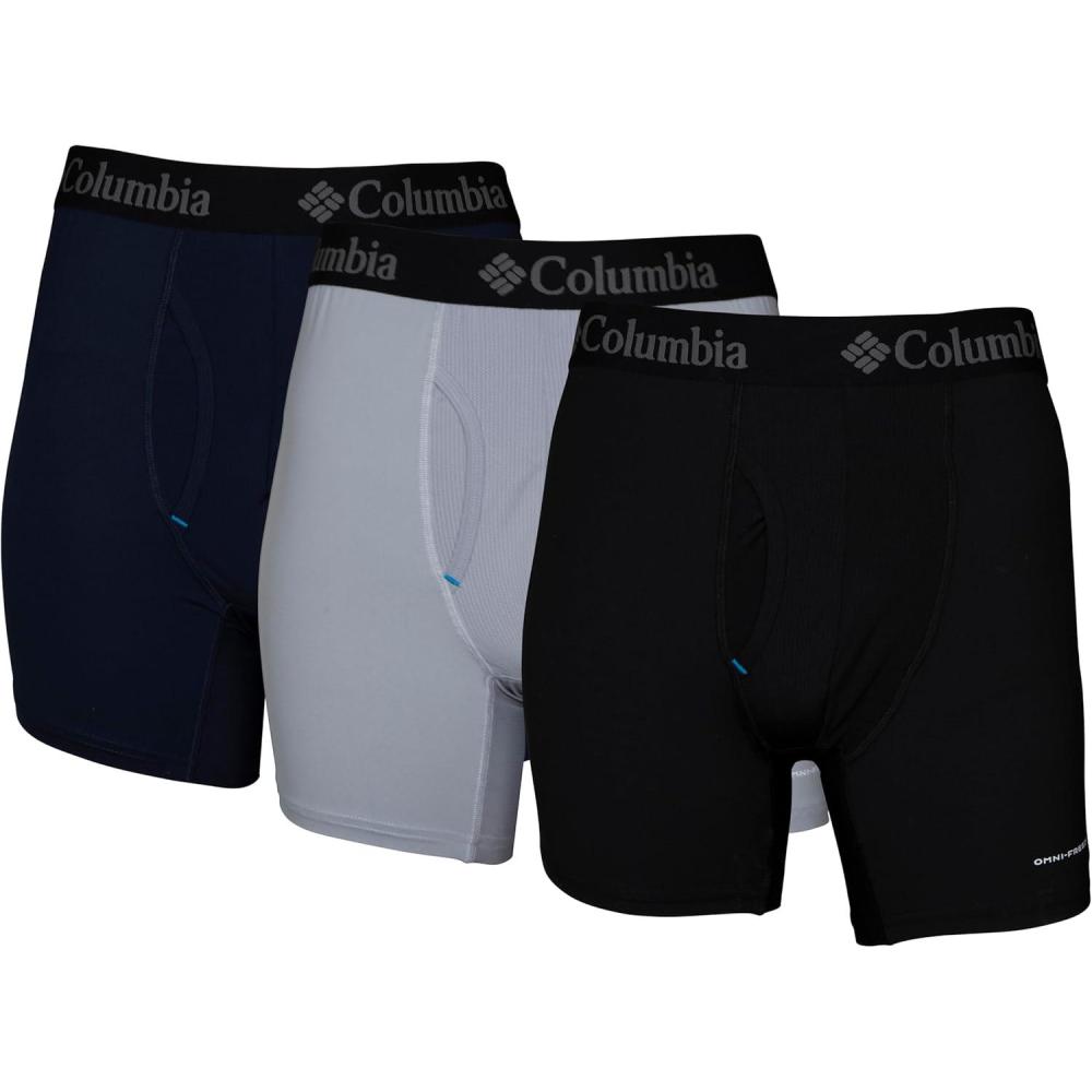 imageColumbia Mens Omni Freeze Zero Boxer Brief 3 PackNavyGreyBlack