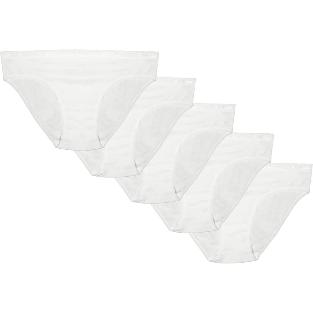 imageColumbia Womens 4way Stretch Cotton Bikini 5packWhite