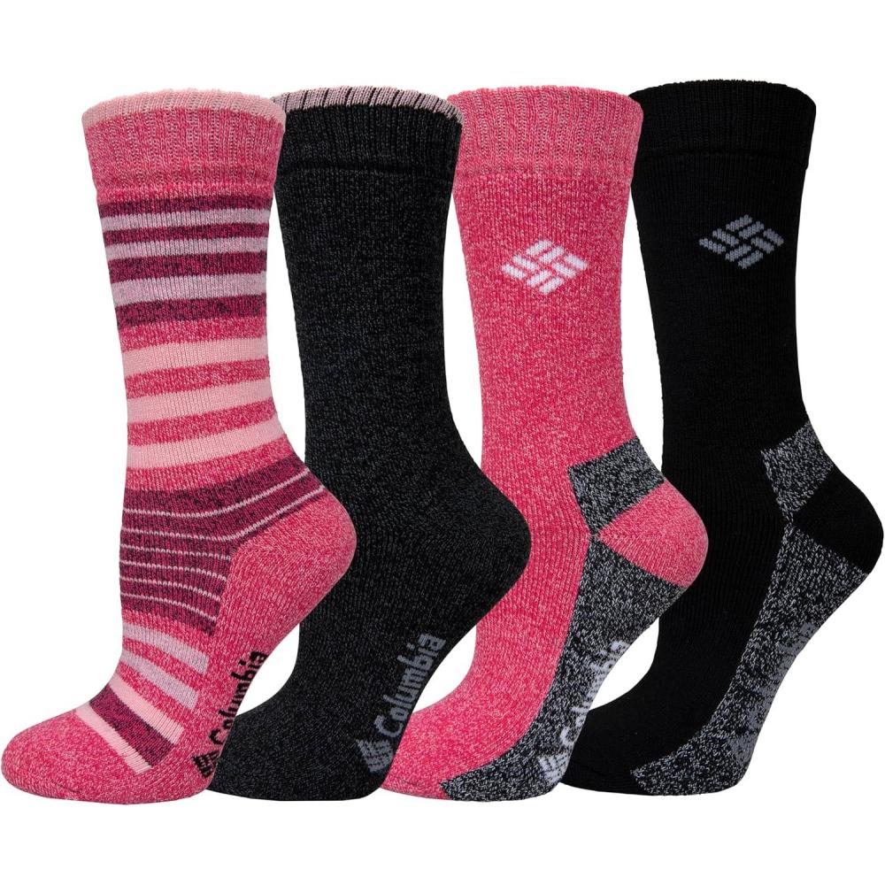 imageColumbia Womens Moisture Control Crew Socks 4PackMulti