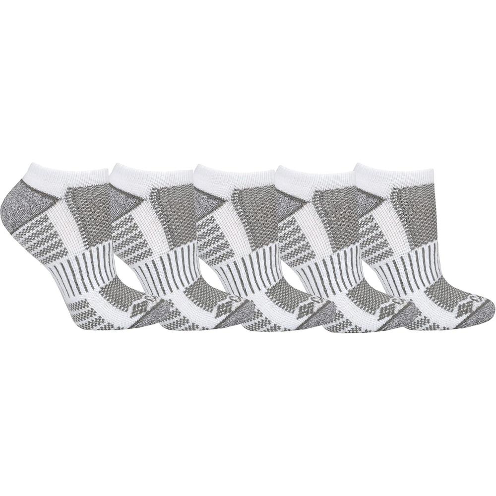 imageColumbia womens Cropped Crew Pique Footbed Socks 6pairWhite