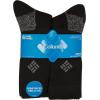Columbia Men’s Moisture Control Crew Socks Multipack(Black (6 Pairs))