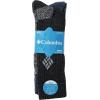 Columbia Men’s Moisture Control Crew Socks Multipack(Black/Brown/Navy/Khaki (4 Pairs))