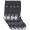 Columbia Men’s Moisture Control Crew Socks Multipack(Black/Grey (4 Pairs))
