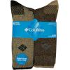 Columbia Men’s Moisture Control Quarter Crew Socks Multipack, Khaki/Brown (6 Pairs), 6-12