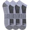 Columbia Men’s Quarter Cushioned Arch Support Socks (6-Pack)(Grey/White (6 Pairs))