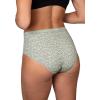Columbia Women’s 4-way Stretch Cotton Brief 5-pack(Canoe/White/Green/Pink)