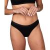 Columbia Women’s 4-way Stretch Cotton Thong 5-pack(Black)