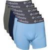 Columbia Amazon Exclusive 6 Pack Performance Boxer Brief(Light Blue/Navy/Stone Green)