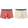 Columbia Men’s [Amazon Exclusive] Big & Tall Support Pouch Boxer Brief Underwear 4-Pack(Red/Stone)