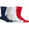 Carbon Blue/Heather Grey/White/Red Spark (4 Pairs)